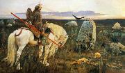 Viktor Vasnetsov A Knight at the Crossroads. oil painting artist